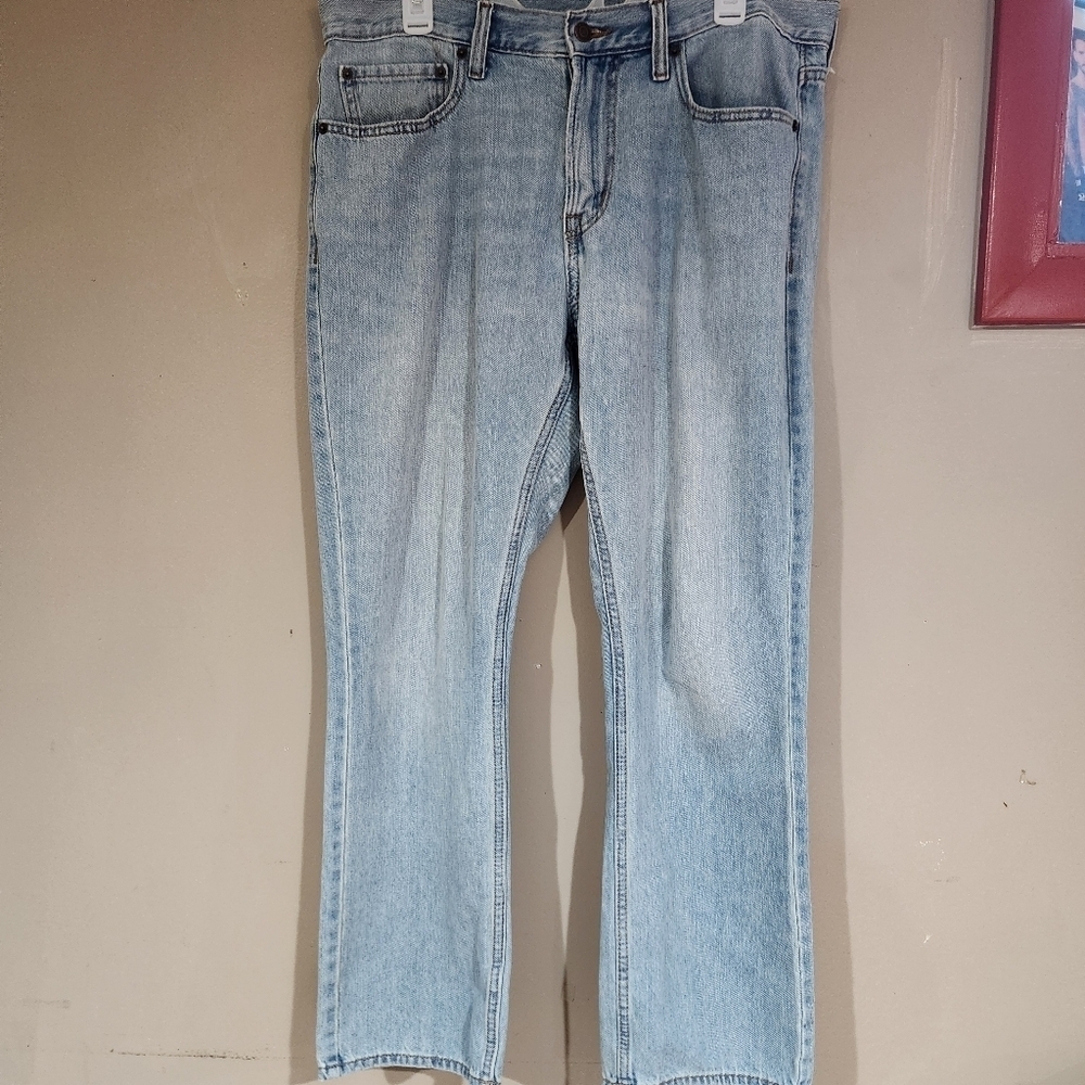 Old Navy Straight Jeans 36 X 30 Light Blue